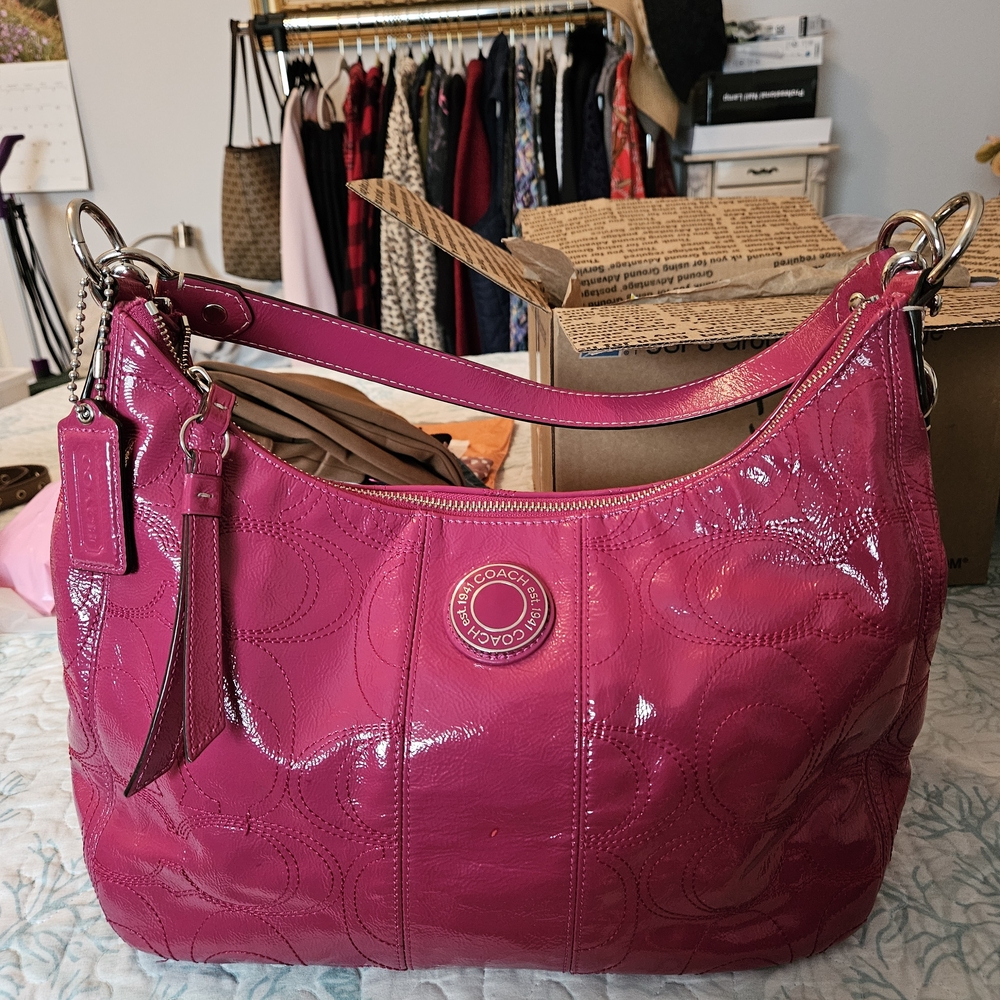 Coach Ashley Patent Leather Crossbody